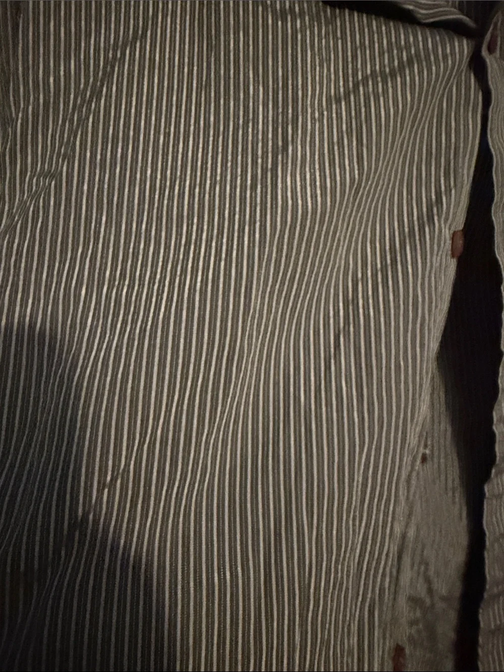 Express Men’s Black & White Pinstripe Shirt Jacket
